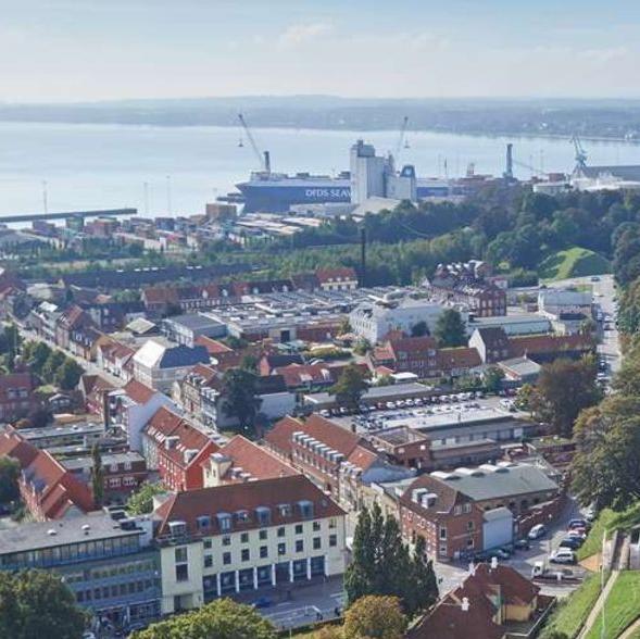 panorama billede af Fredericia